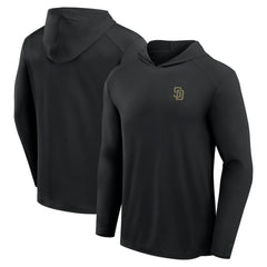 San Diego Padres Front Office Power Mono Long Sleeve Hoodie T-Shirt - Black