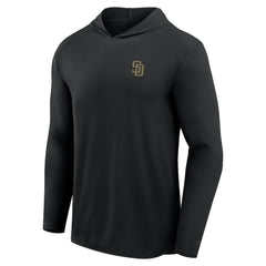 San Diego Padres Front Office Power Mono Long Sleeve Hoodie T-Shirt - Black