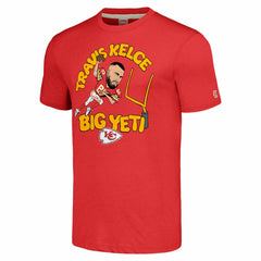 NFL Kansas City Chiefs Travis Kelce  Homage Unisex Caricature Player Tri-Blend T-Shirt