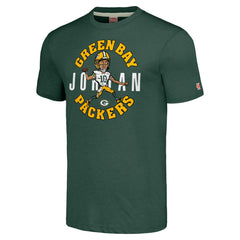 NFL Green Bay Packers Jordan Love  Homage Unisex Caricature Player Tri-Blend T-Shirt