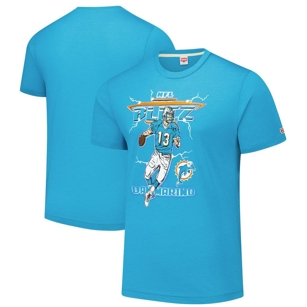 NFL Miami Dolphins Dan Marino  Homage Unisex NFL Blitz Retired Player Tri-Blend T-Shirt