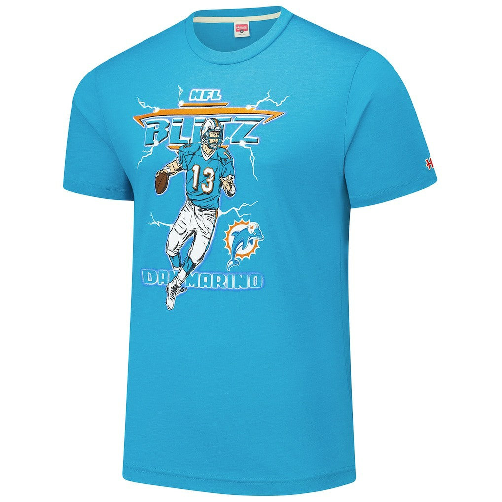 NFL Miami Dolphins Dan Marino  Homage Unisex NFL Blitz Retired Player Tri-Blend T-Shirt