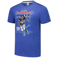 NFL New York Giants Lawrence Taylor  Homage Unisex NFL Blitz Retired Player Tri-Blend T-Shirt