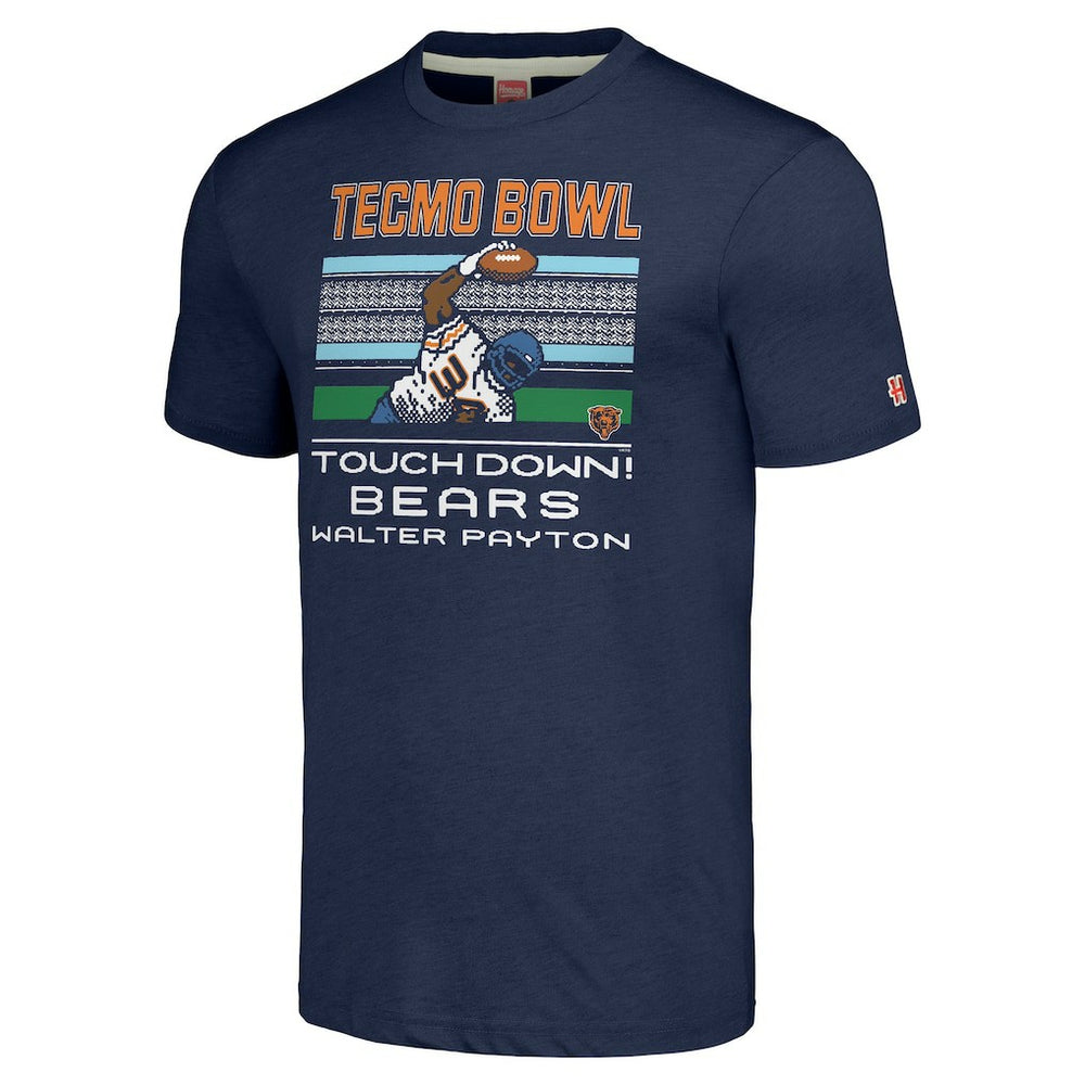 NFL Chicago Bears Walter Payton  Homage Unisex Tecmo Bowl Retired Player Graphic Tri-Blend T-Shirt