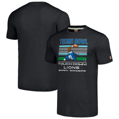 NFL Detroit Lions Barry Sanders  Homage Unisex Tecmo Bowl Retired Player Graphic Tri-Blend T-Shirt
