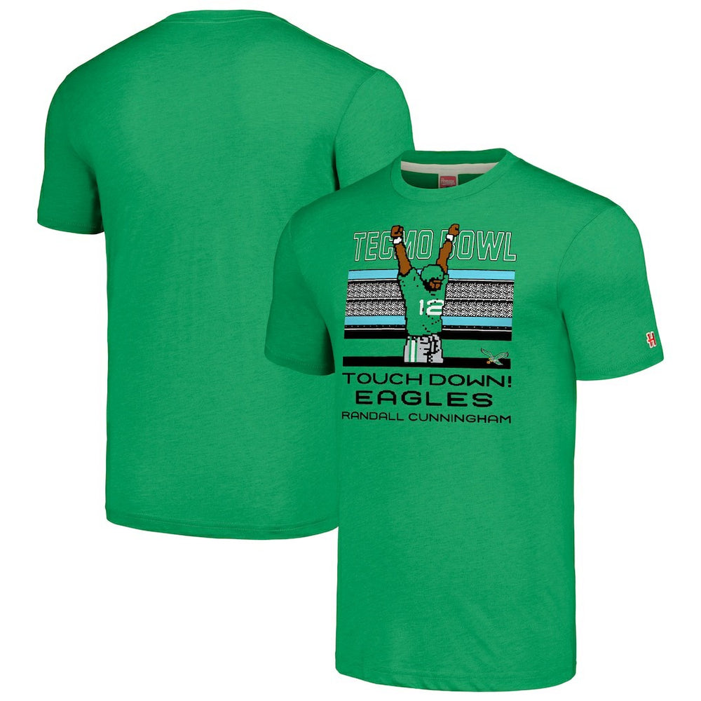 NFL Philadelphia Eagles Randall Cunningham  Homage Unisex Tecmo Bowl Retired Player Graphic Tri-Blend T-Shirt