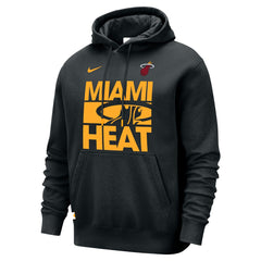 Miami Heat Courtside Club Pullover Hoodie - Black | Nike discount