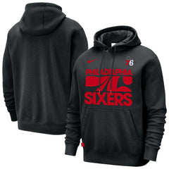 Philadelphia 76ers Courtside Club Pullover Hoodie - Black | Nike sale