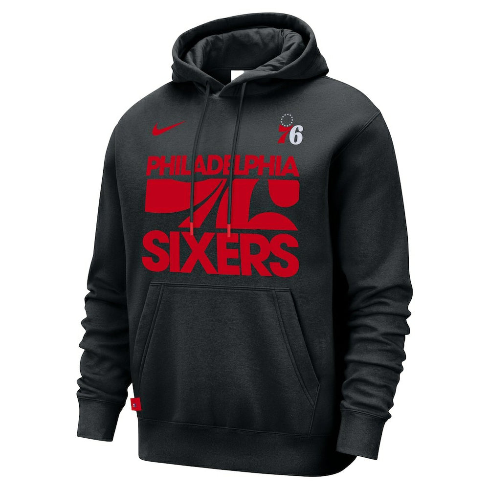 Philadelphia 76ers Courtside Club Pullover Hoodie - Black | Nike sale