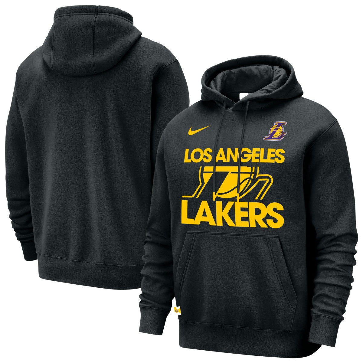 Los Angeles Lakers Courtside Club Pullover Hoodie - Black | Nike discount