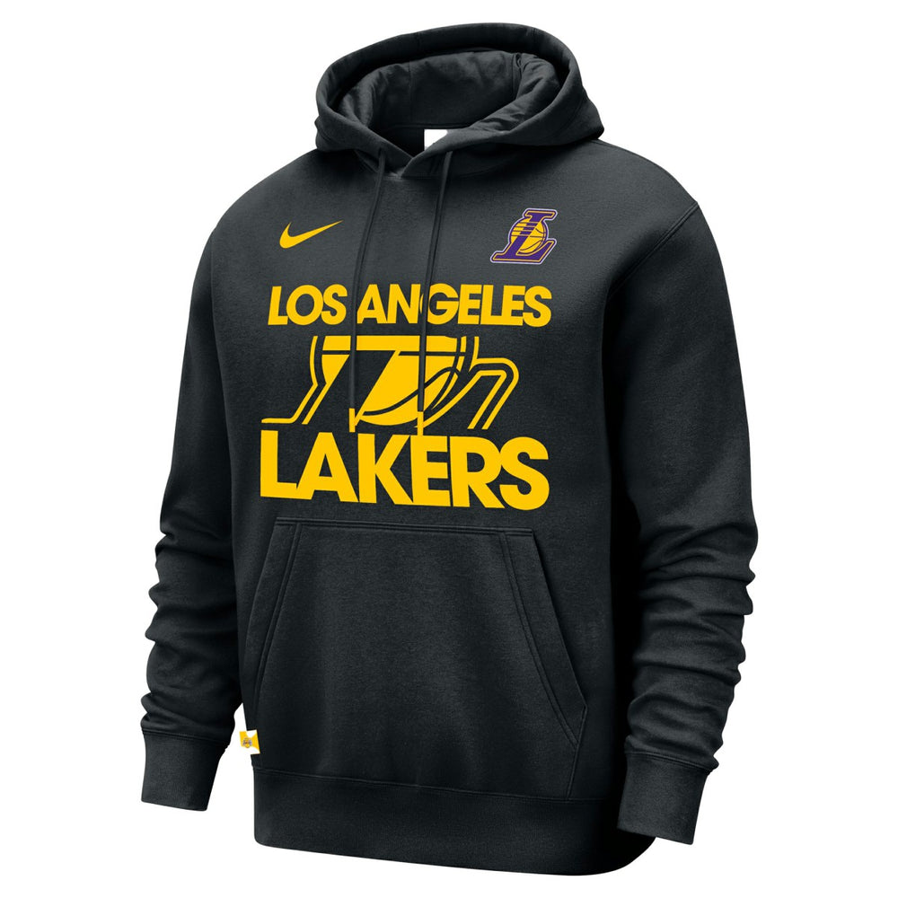 Los Angeles Lakers Courtside Club Pullover Hoodie - Black | Nike discount