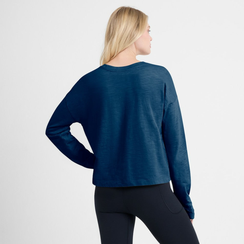 Seattle Kraken Fanatics Women's Oversized All Out Effort Long Sleeve Henley T-Shirt