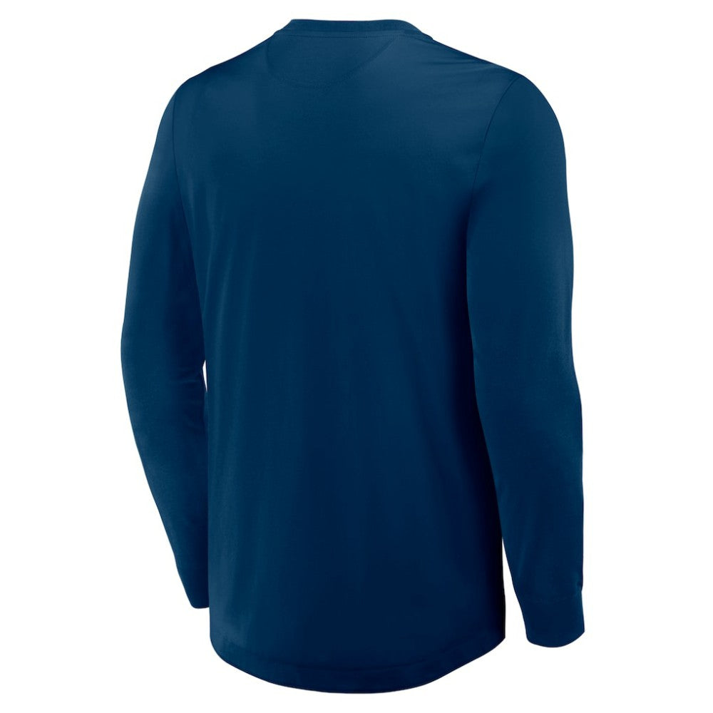 Seattle Kraken Fanatics Adrenaline Push Long Sleeve Henley Shirt