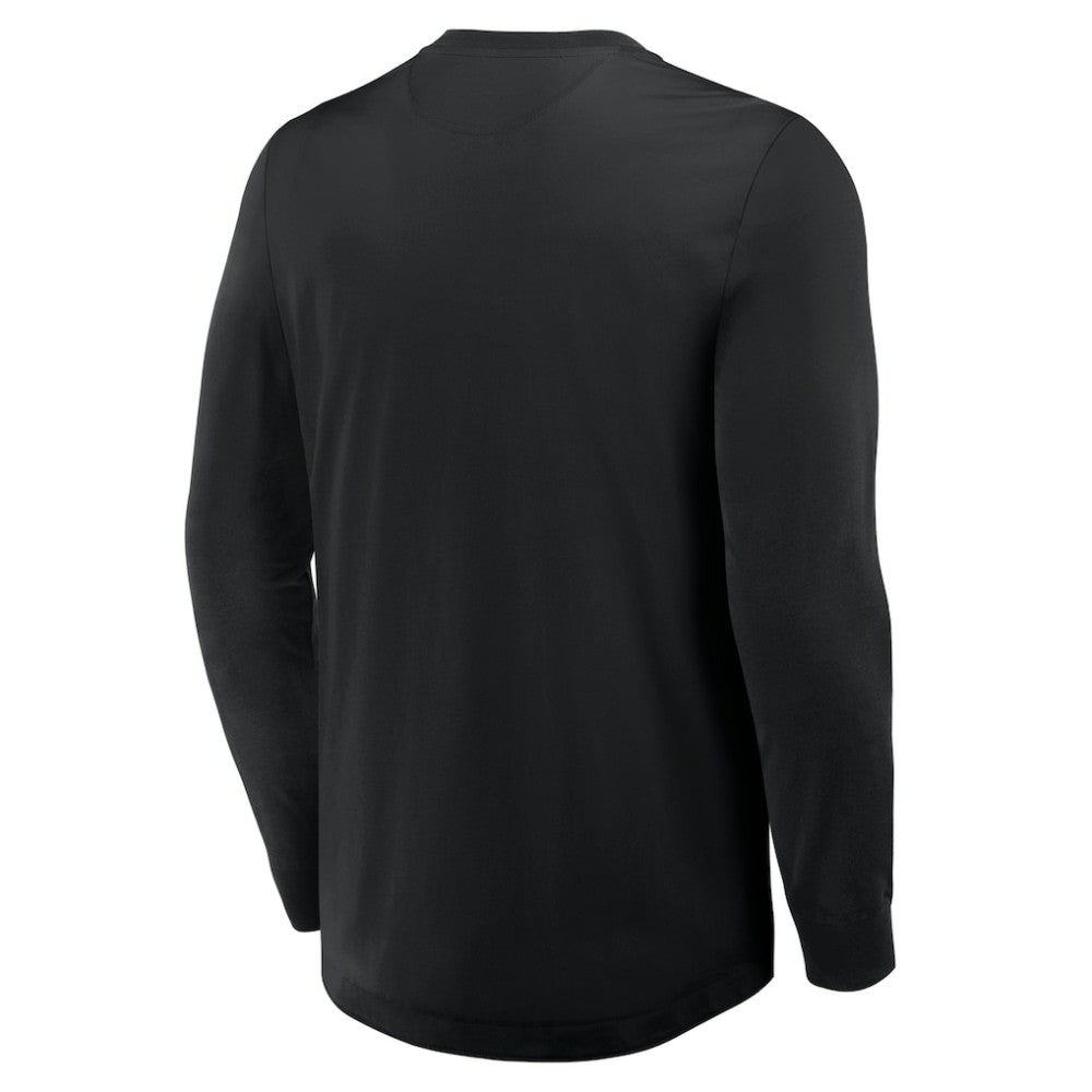 Boston Bruins Fanatics Adrenaline Push Long Sleeve Henley Shirt