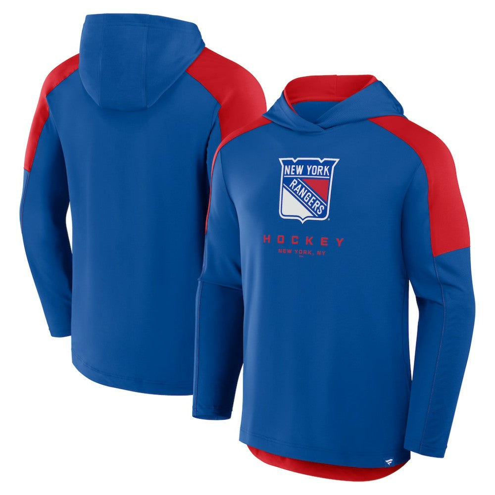 New York Rangers Fanatics Meta Game Transitional Pullover Hoodie