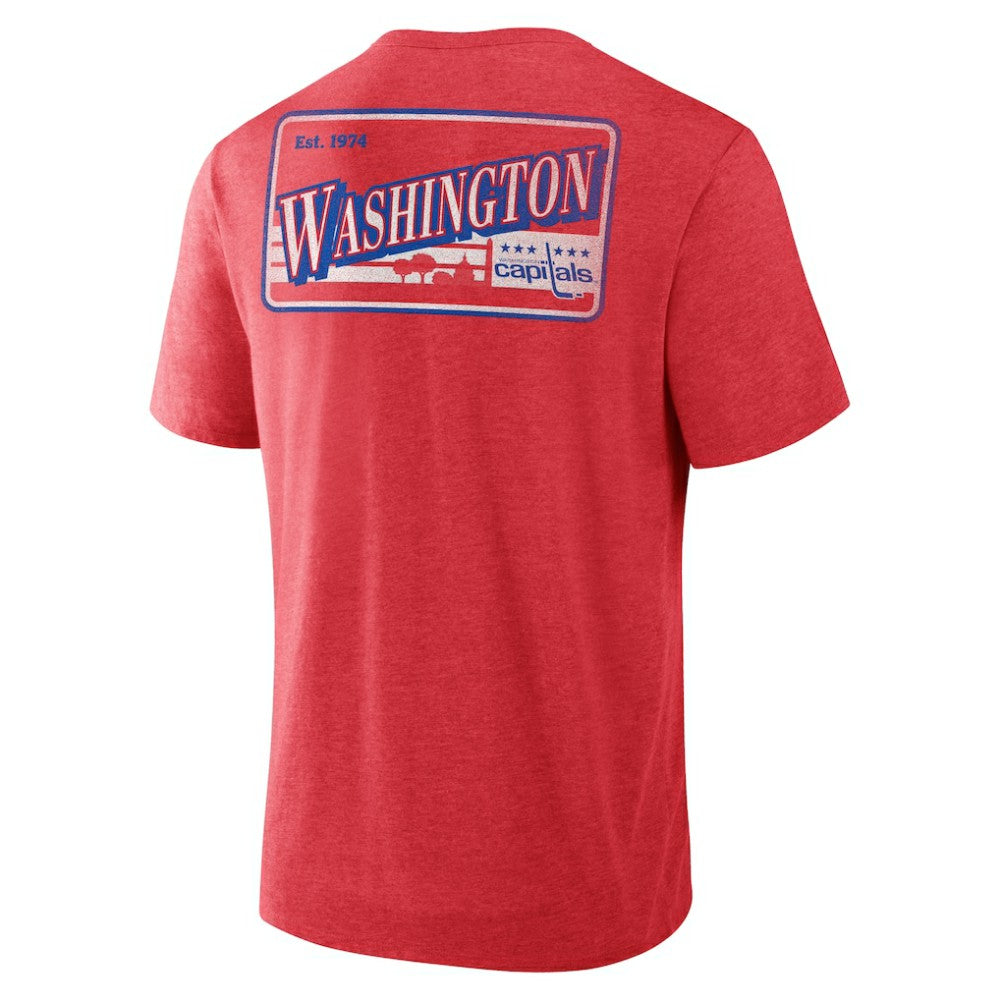 Washington Capitals Fanatics Fan Lanes Tri-Blend T-Shirt