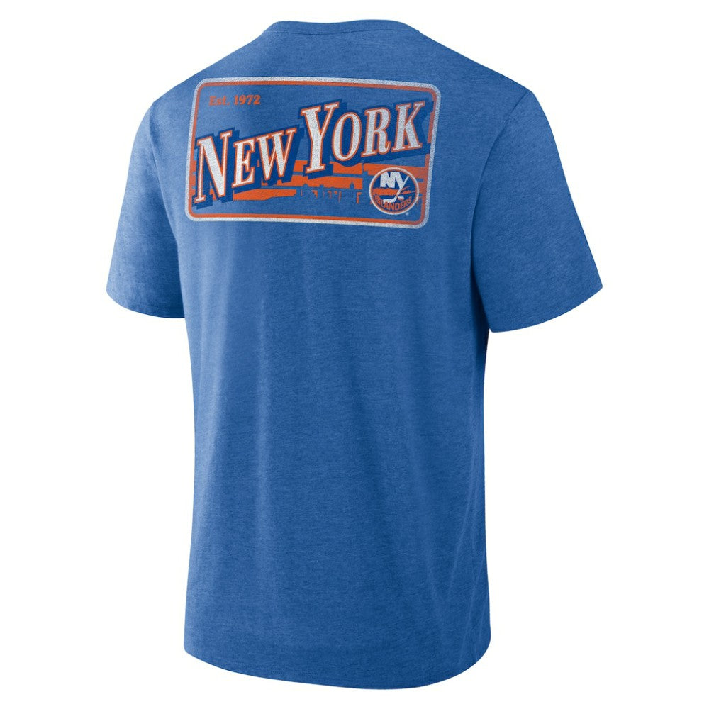 New York Islanders Fanatics Fan Lanes Tri-Blend T-Shirt