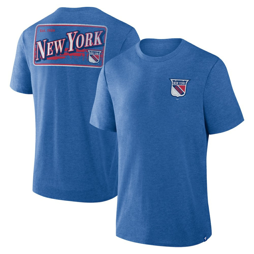 New York Rangers Fanatics Fan Lanes Tri-Blend T-Shirt