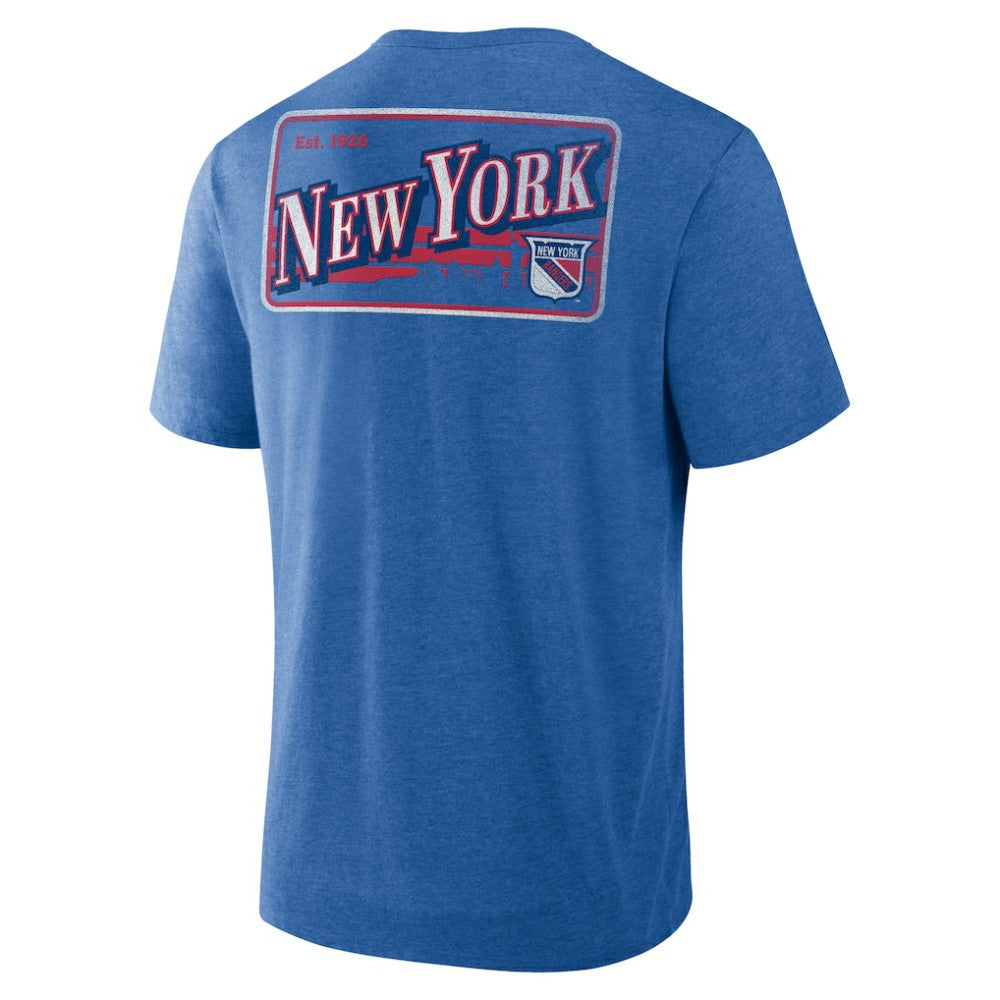 New York Rangers Fanatics Fan Lanes Tri-Blend T-Shirt