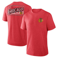Chicago Blackhawks Fanatics Fan Lanes Tri-Blend T-Shirt