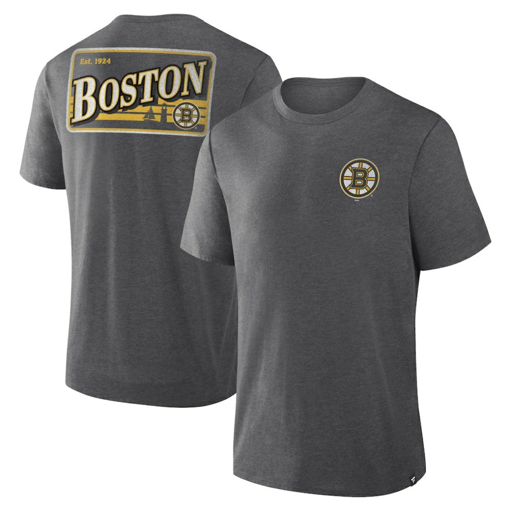 Boston Bruins Fanatics Fan Lanes Tri-Blend T-Shirt