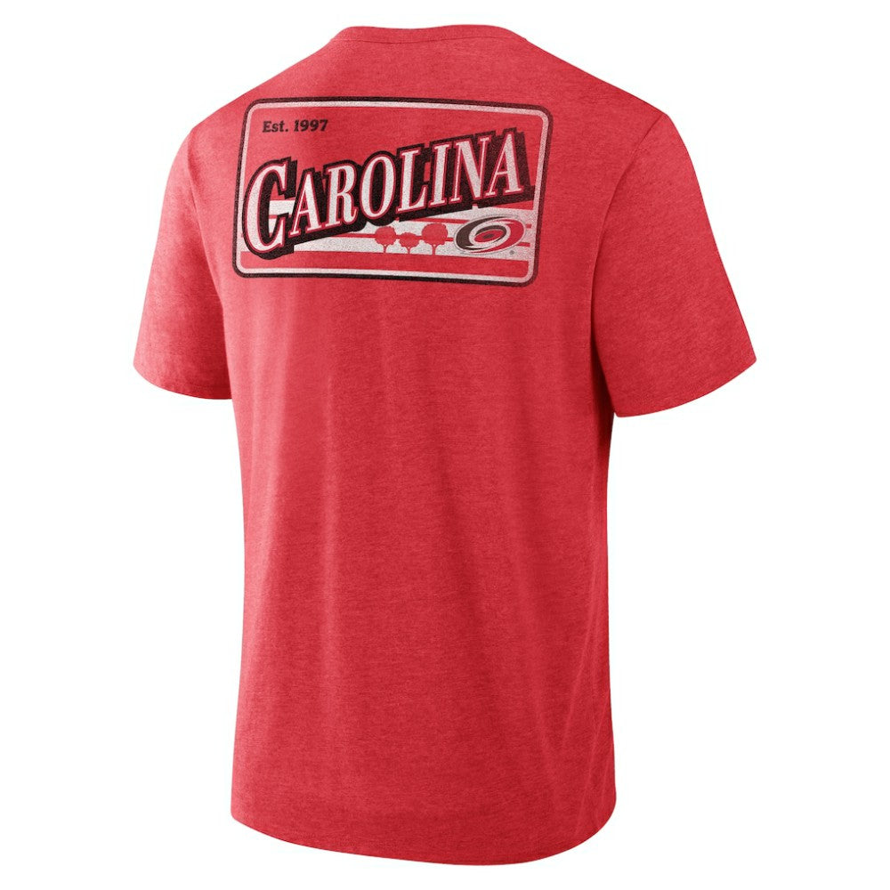 Carolina Hurricanes Fanatics Fan Lanes Tri-Blend T-Shirt