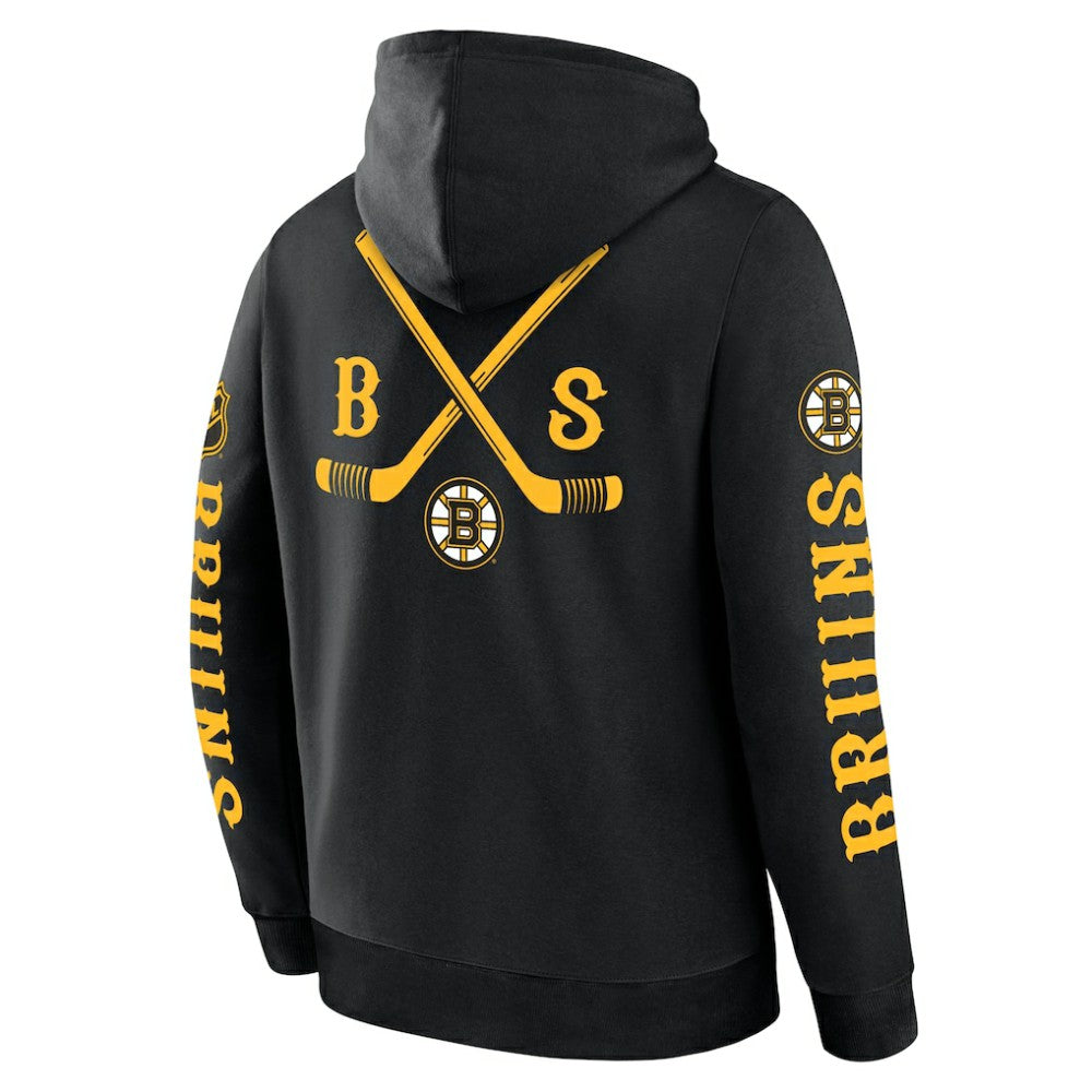 Boston Bruins Fanatics Big City Legacy Fleece Pullover Hoodie