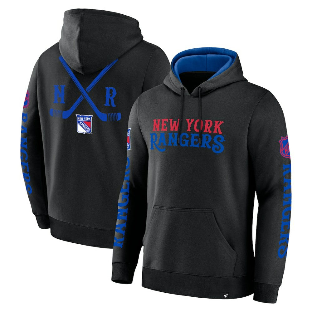New York Rangers Fanatics Big City Legacy Fleece Pullover Hoodie