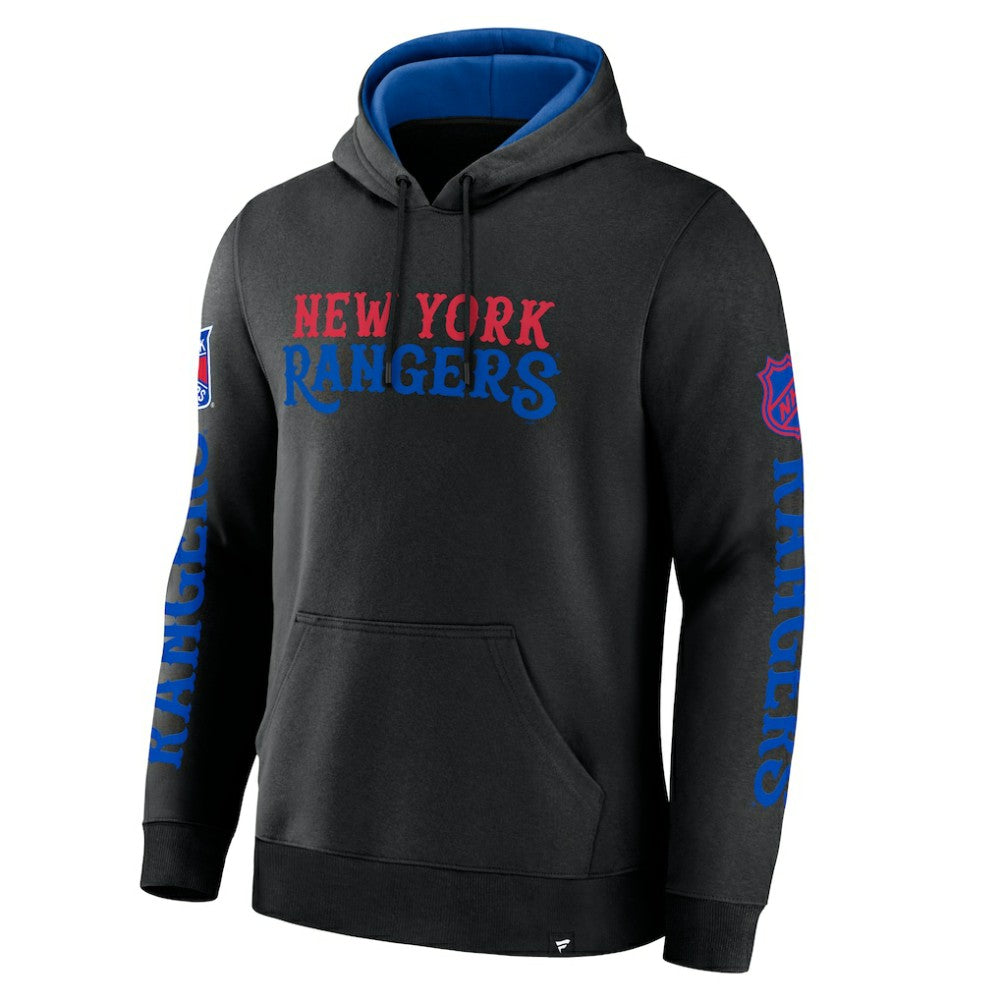 New York Rangers Fanatics Big City Legacy Fleece Pullover Hoodie