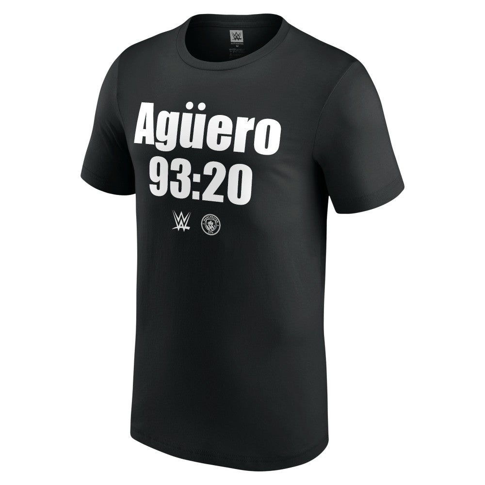"Stone Cold" Steve Austin WWE x Manchester City Aguero 93:20 T-Shirt / Soccer Sale