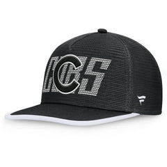 Chicago Cubs Let's Glow Line Drive Snapback Hat - Black