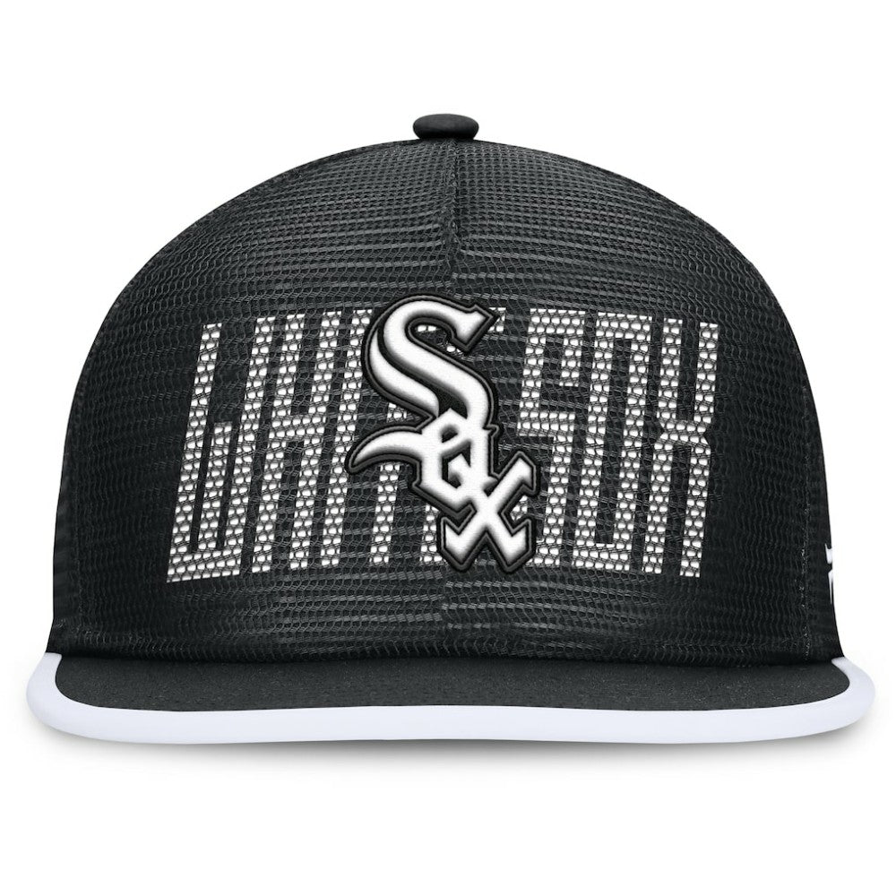 Chicago White Sox Let's Glow Line Drive Snapback Hat - Black