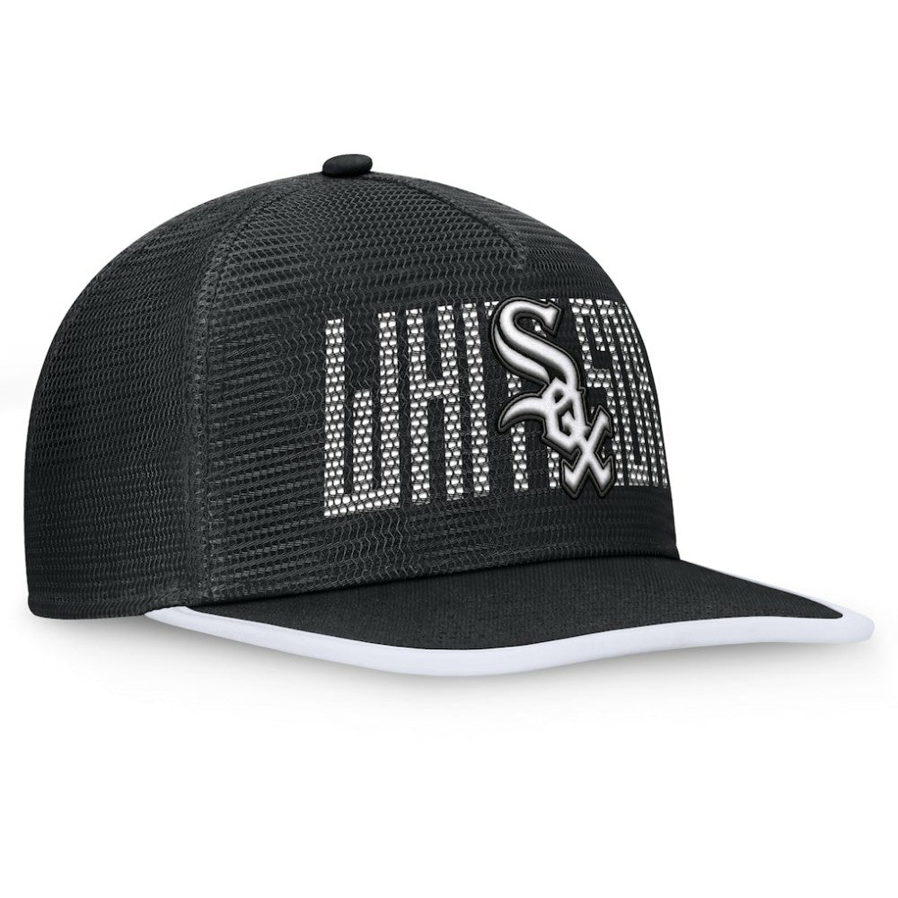 Chicago White Sox Let's Glow Line Drive Snapback Hat - Black