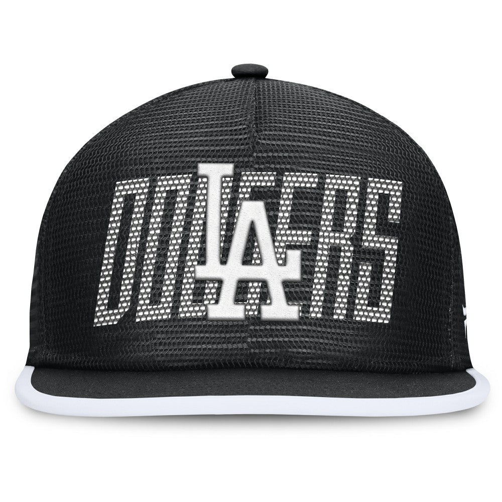 Los Angeles Dodgers Let's Glow Line Drive Snapback Hat - Black