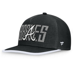 Atlanta Braves Let's Glow Line Drive Snapback Hat - Black