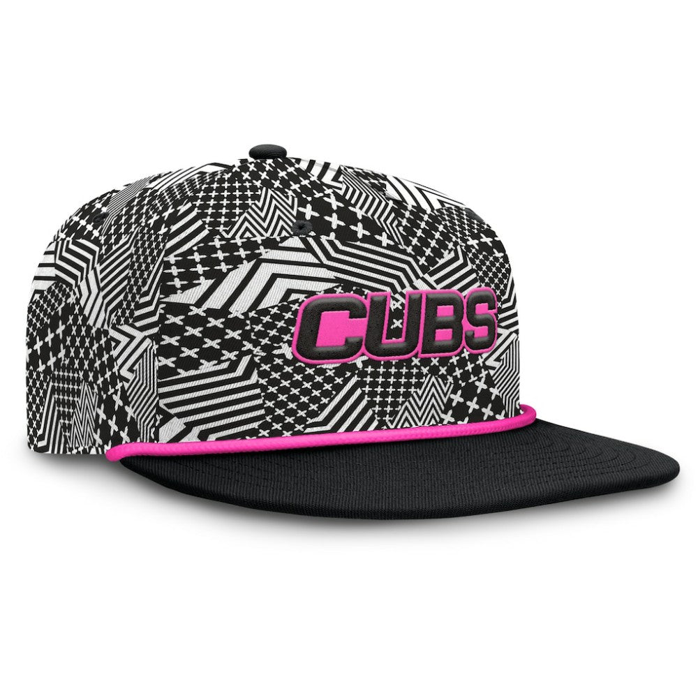 Chicago Cubs Let's Glow Moon Shot Snapback Hat - Black
