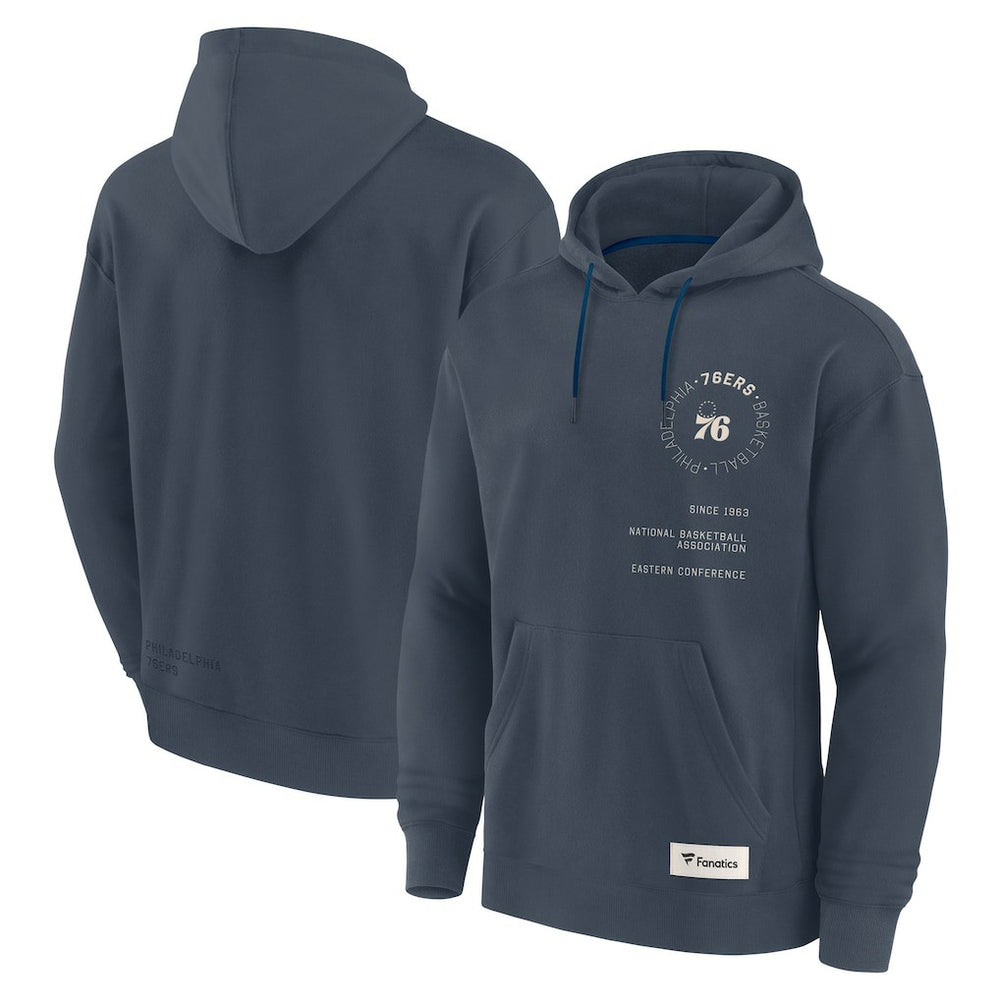 Philadelphia 76ers Future Ground Info Elements Premium Pullover Hoodie - Blue | Fanatics for sale