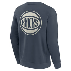 New York Knicks Elements Future Ground Lettering Pullover Sweatshirt - Blue | Fanatics discount