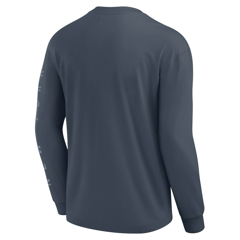 New York Knicks Elements Future Ground Tonal Info Long Sleeve T-Shirt - Blue | Fanatics outlet
