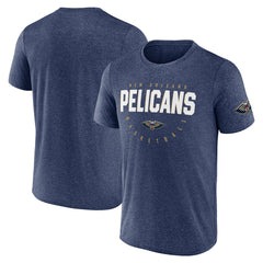 New Orleans Pelicans Logo Athletic Block Practice Performance T-Shirt - Heather Navy discount