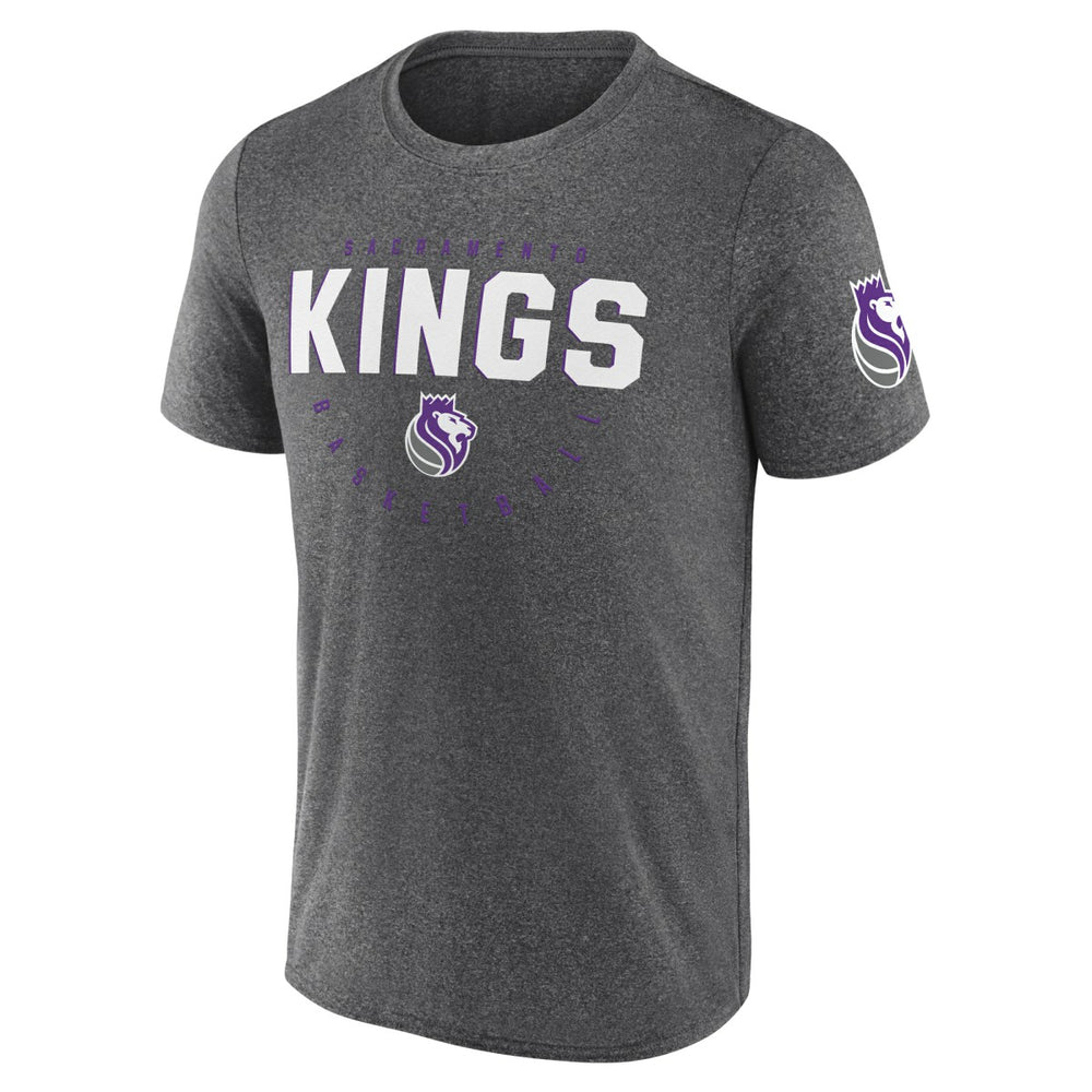 Sacramento Kings Logo Athletic Block Practice Performance T-Shirt - Heather Charcoal shop