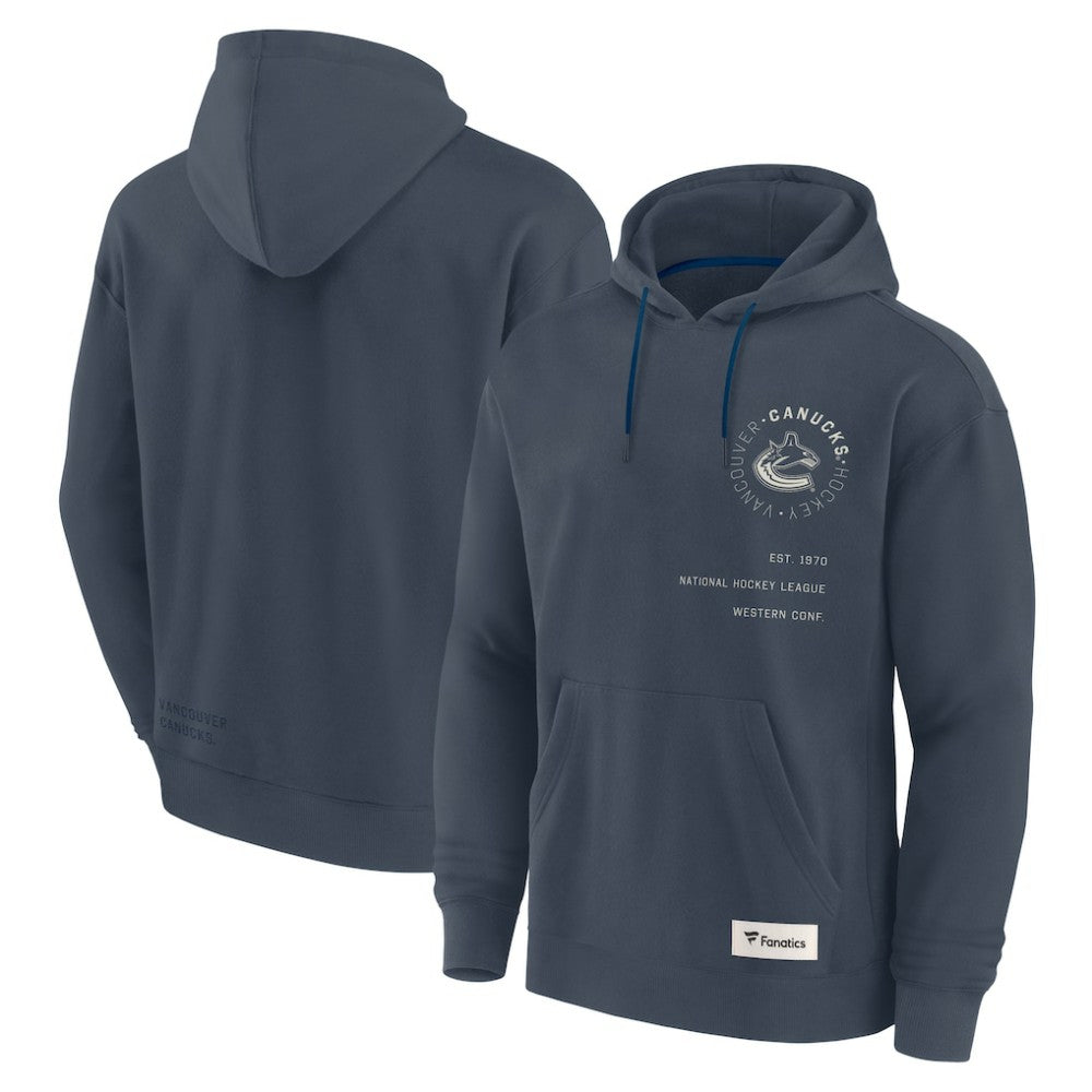 Vancouver Canucks Fanatics Future Ground Info Pullover Hoodie
