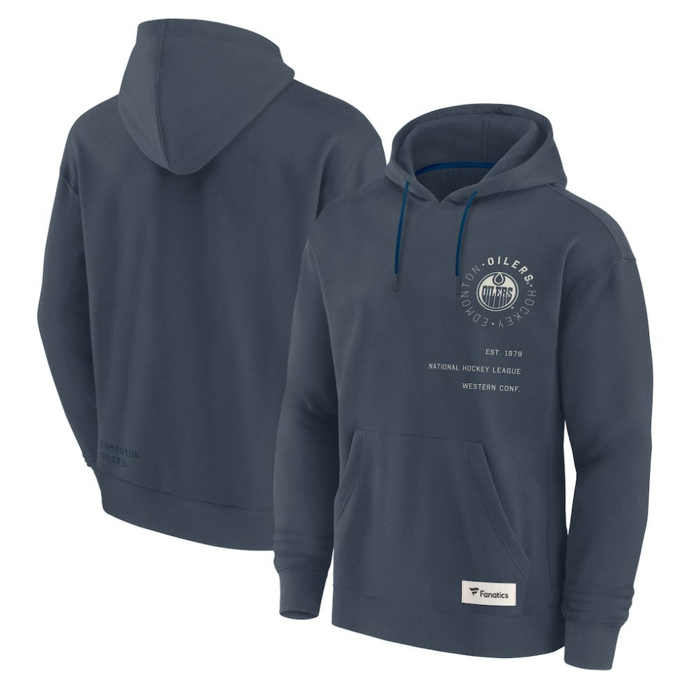 Edmonton Oilers Fanatics Future Ground Info Pullover Hoodie