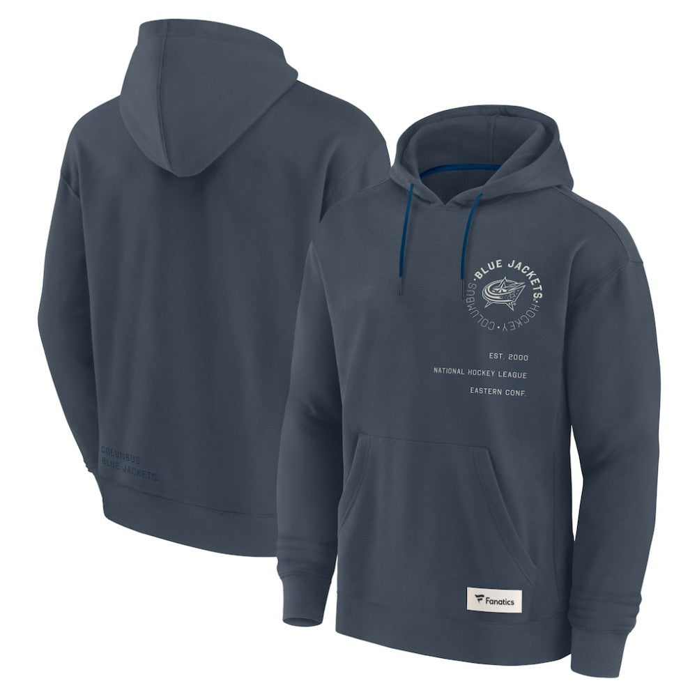 Columbus Blue Jackets Fanatics Future Ground Info Pullover Hoodie