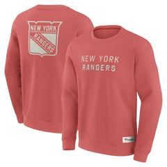 New York Rangers Fanatics Elements Future Ground Lettering Pullover Sweatshirt