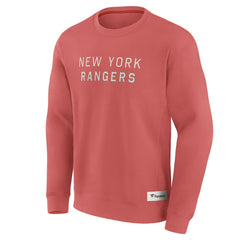 New York Rangers Fanatics Elements Future Ground Lettering Pullover Sweatshirt