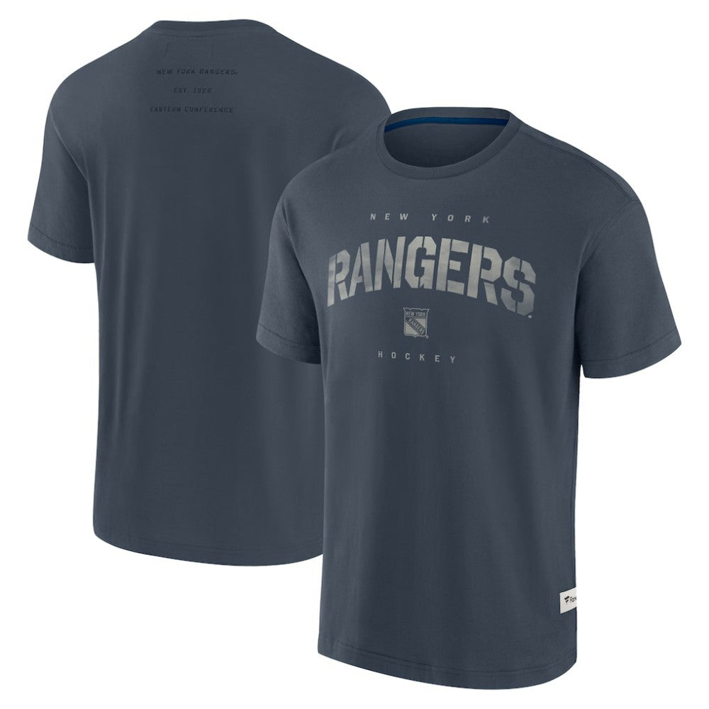 New York Rangers Fanatics Elements Weathered Tonal Future Ground T-Shirt