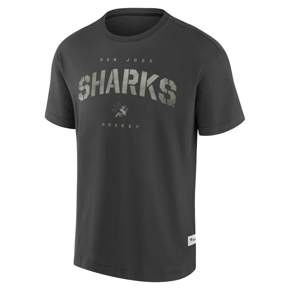 San Jose Sharks Fanatics Elements Weathered Tonal Future Ground T-Shirt