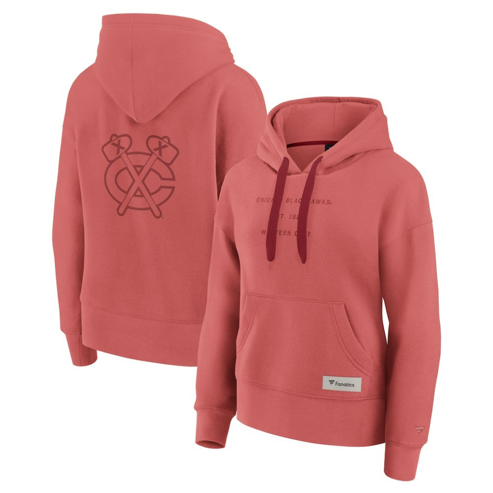 Chicago Blackhawks Fanatics Women's Elements Future Ground Subtle Tonal Pullover Hoodie