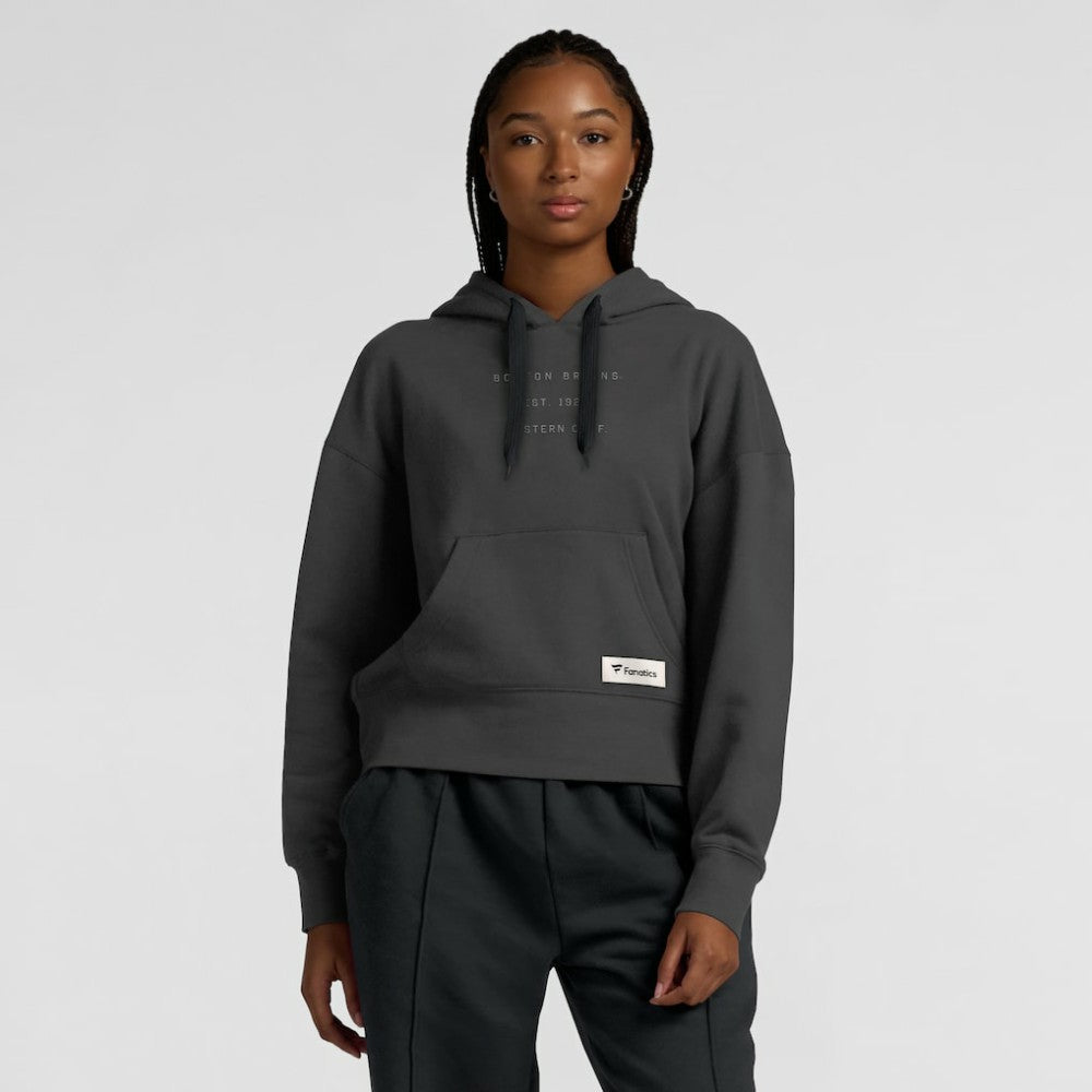 Boston Bruins Fanatics Women's Elements Future Ground Subtle Tonal Pullover Hoodie